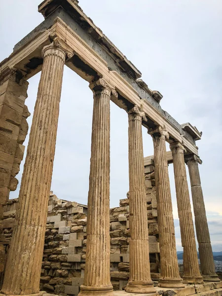 Arquitectura Griega Cerca Lugares Griegos Históricos Edificios — Foto de Stock