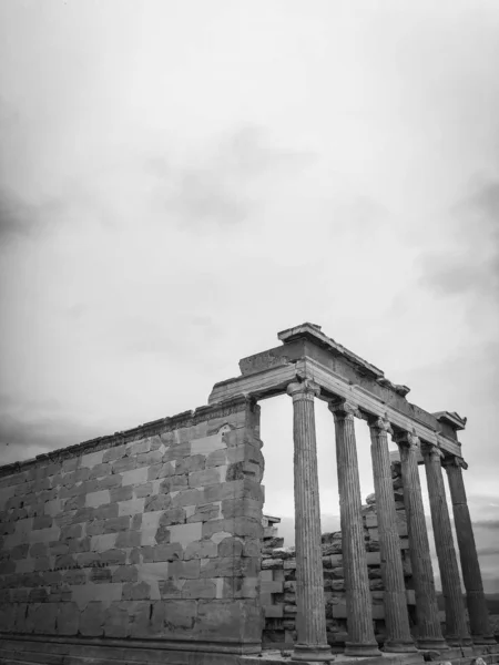 Grecka Architektura Bliska Historyczne Miejsca Greckie Budynki — Zdjęcie stockowe