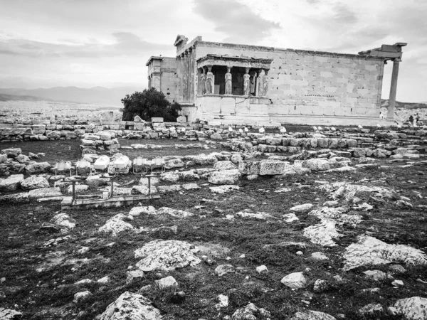 Yunan Mimarisi Kapanıyor Tarihi Yunan Binaları Binaları — Stok fotoğraf