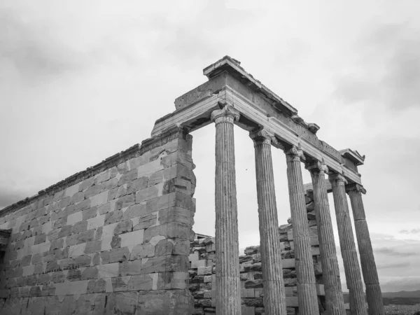 Arquitetura Grega Close Lugares Gregos Históricos Edifícios — Fotografia de Stock