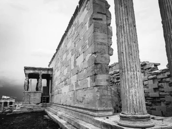 Griekse Architectuur Close Historische Griekse Plaatsen Gebouwen — Stockfoto