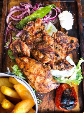 Sebzeli ızgara tavuk