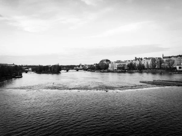 Blick Auf Den Moldau Fluss — Stockfoto