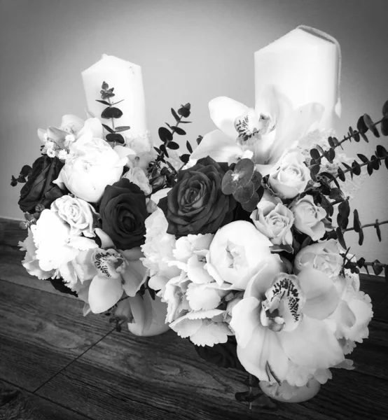 Kwiaty Ślubne Bliska Widok — Zdjęcie stockowe