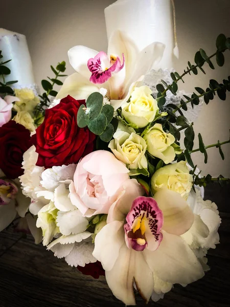 Весільні Квіти Крупним Планом — стокове фото