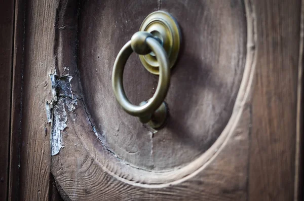 Ancient Doors Close Historical Streets Rome — 图库照片