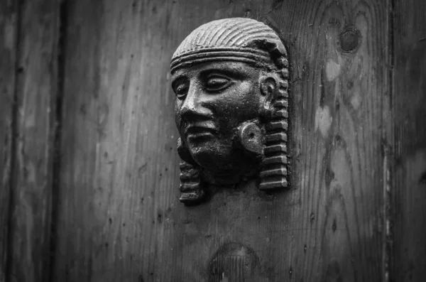 Ancient Doors Close Historical Streets Rome — Stock Photo, Image