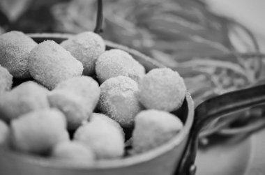 Taze İtalyan makarnası. Yakın çekim.