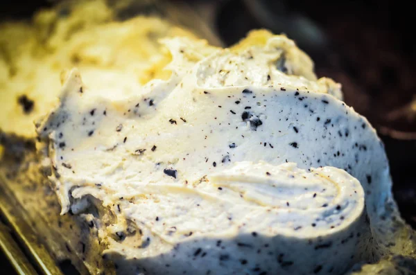 Вкусное Итальянское Мороженое Свежие Фрукты — стоковое фото