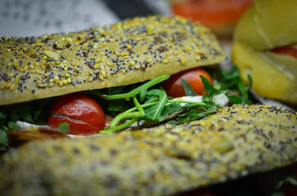 Delicious Mix Italian Starters Panini — Stock Photo, Image