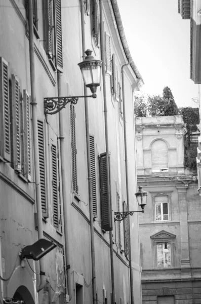 Nahaufnahme Der Historischen Straßen Von Rom — Stockfoto