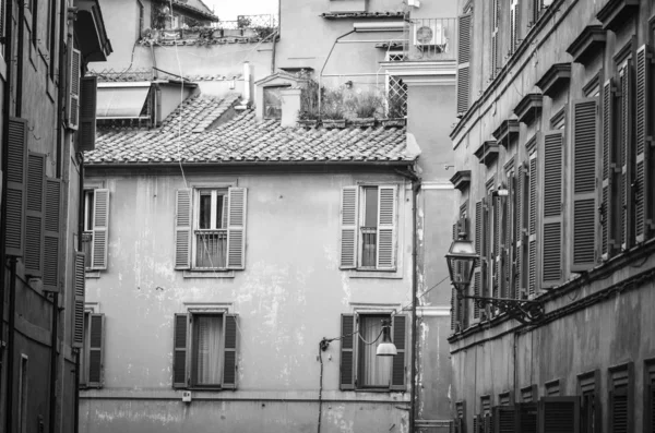 Vista Vicino Sulle Vie Storiche Roma — Foto Stock