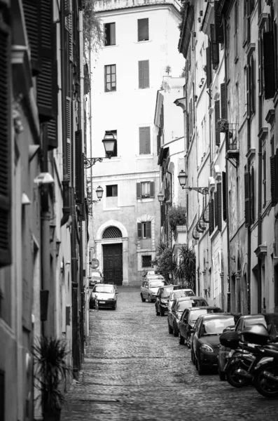 Vue Rapprochée Des Rues Historiques Rome — Photo