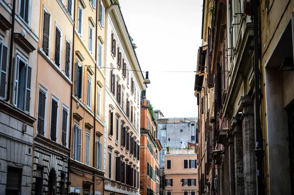 Vista Perto Das Ruas Históricas Roma — Fotografia de Stock