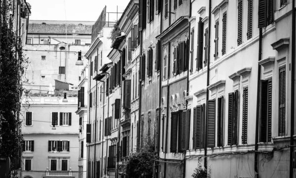 Vista Perto Das Ruas Históricas Roma — Fotografia de Stock