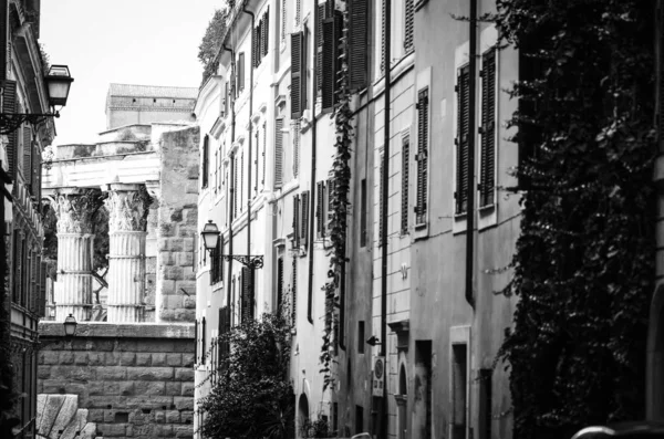 Vista Cerca Las Calles Históricas Roma —  Fotos de Stock