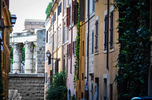 Nahaufnahme Der Historischen Straßen Von Rom — Stockfoto