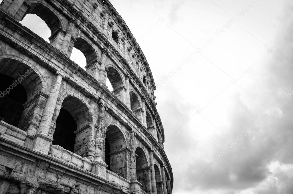 close up view of the historical streets of Rome