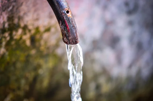 Fuente Agua Vista Cerca — Foto de Stock