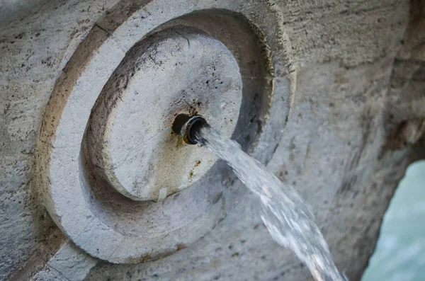 Fuente Agua Vista Cerca — Foto de Stock