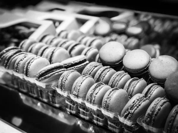 Deliciosa Mezcla Mini Pasteles Macarrones Eclairs —  Fotos de Stock