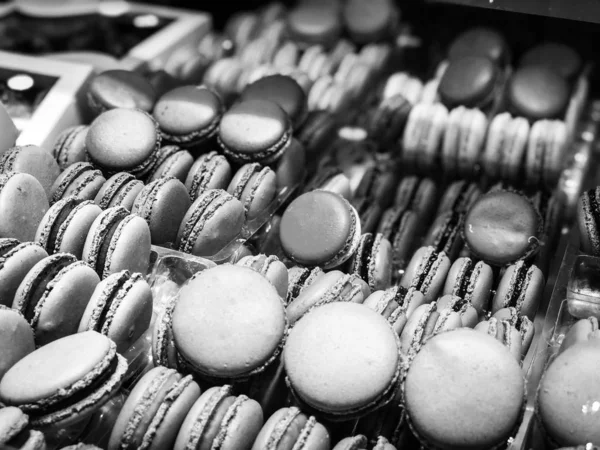 Deliciosa Mezcla Mini Pasteles Macarrones Eclairs —  Fotos de Stock
