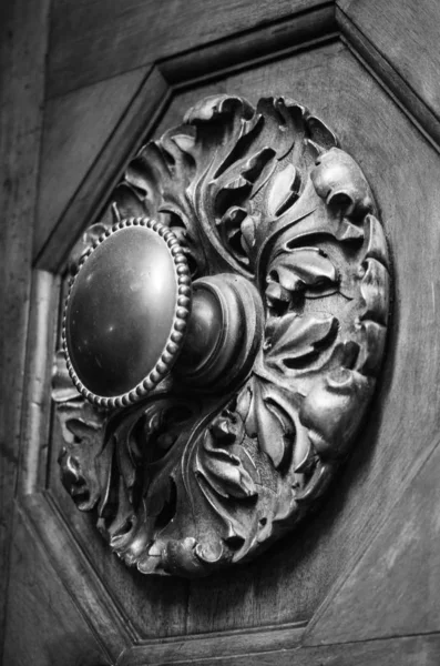 Старые Двери Закрыть Вид Исторических Улицах Флоренции — стоковое фото