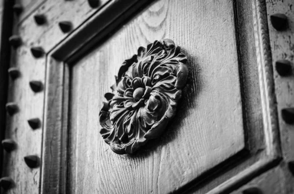 Old Doors Close View Historical Streets Firenze — Stock Photo, Image