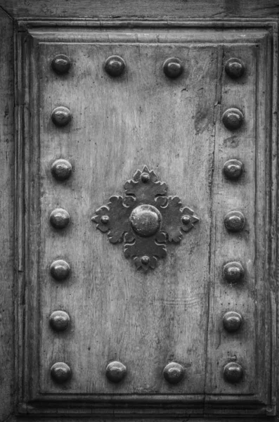 Vieilles Portes Vue Rapprochée Dans Les Rues Historiques Florence — Photo