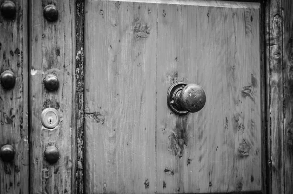 Puertas Antiguas Vista Cerca Dentro Las Calles Históricas Firenze — Foto de Stock