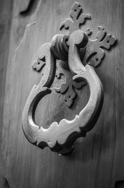 Old Doors Close View Historical Streets Firenze — Stock Photo, Image