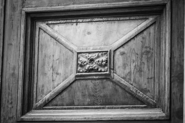 Vieilles Portes Vue Rapprochée Dans Les Rues Historiques Florence — Photo