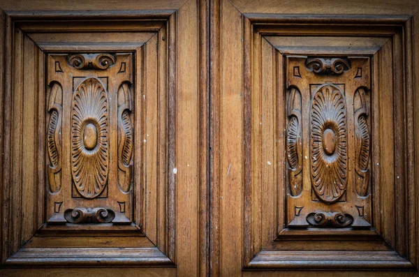 Puertas Antiguas Vista Cerca Dentro Las Calles Históricas Firenze —  Fotos de Stock