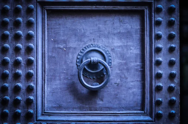 Vieilles Portes Vue Rapprochée Dans Les Rues Historiques Florence — Photo