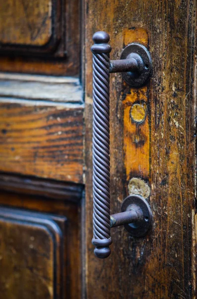 Ușile Vechi Închid Vederea Străzile Istorice Din Firenze — Fotografie, imagine de stoc