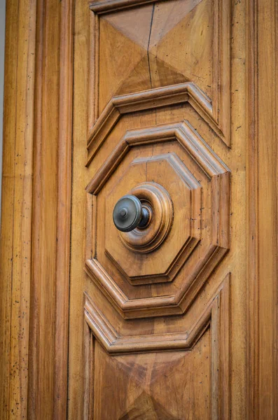 Alte Türen Verschließen Blick Den Historischen Straßen Von Firenze — Stockfoto