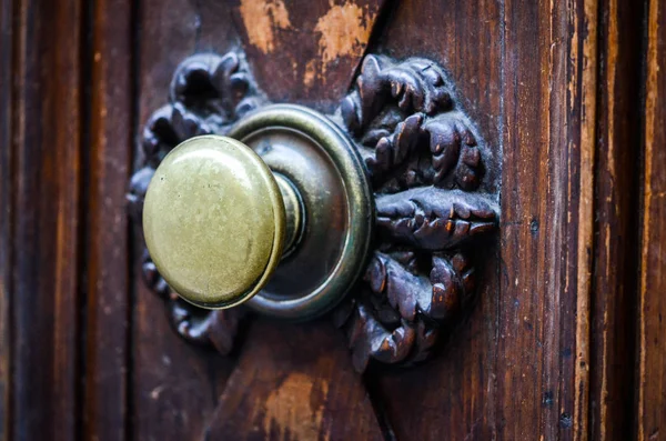 Puertas Antiguas Vista Cerca Dentro Las Calles Históricas Firenze — Foto de Stock