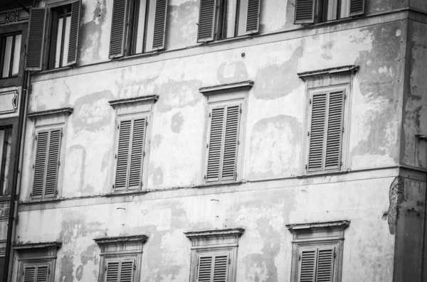 Historische Straßen Von Firenze Hautnah Gebäude Architektur Lebensstil Umgebung — Stockfoto