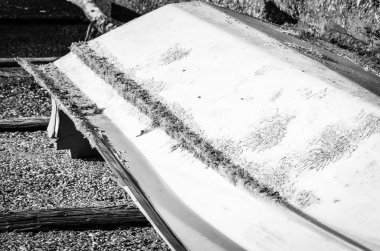 Eski liman manzarası - balıkçı tekneleri, balıkçı tekneleri ve deniz manzarası