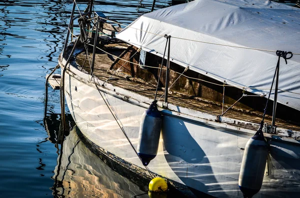 Oude Haven Dichtbij Uitzicht Visvangst Vissersboten Uitzicht Zee — Stockfoto