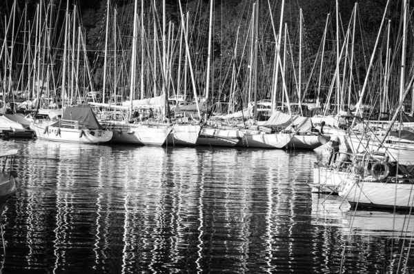Viejo Puerto Vista Cerca Pesca Ned Barcos Pesca Vista Mar — Foto de Stock