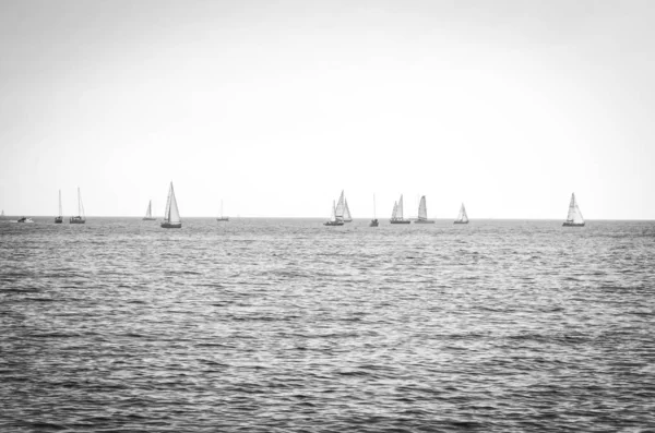 Viejo Puerto Vista Cerca Pesca Ned Barcos Pesca Vista Mar —  Fotos de Stock