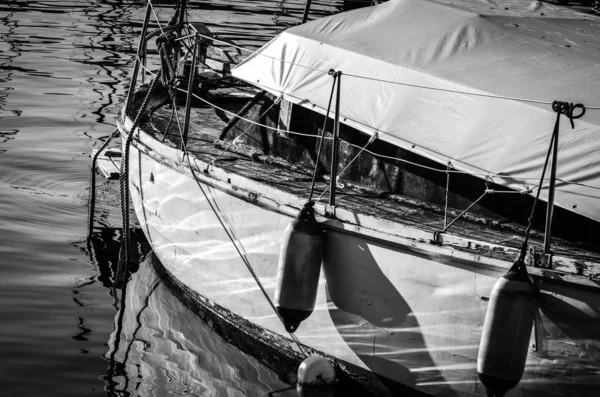 Starý Přístav Zblízka Pohled Rybolov Ned Rybářské Lodě Výhled Moře — Stock fotografie