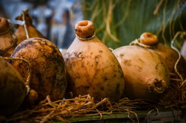 Zanaat peynirini karıştır yakın görünüm