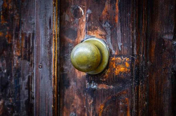 Puertas Antiguas Vista Cerca Dentro Las Calles Históricas Trieste — Foto de Stock