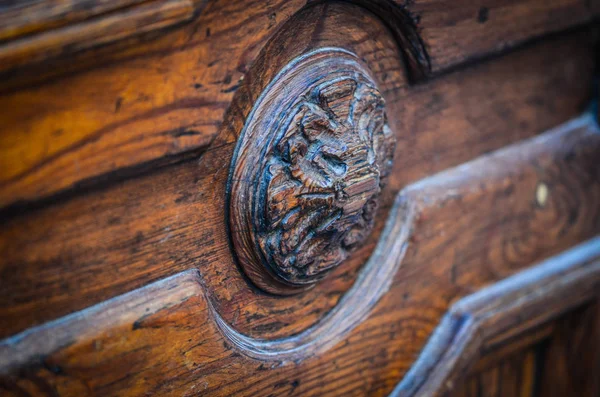 Ancient Doors Close View Historical Streets Trieste — Stock Photo, Image