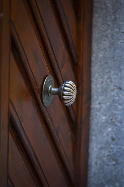 Portas Antigas Fechar Vista Dentro Das Ruas Históricas Trieste — Fotografia de Stock