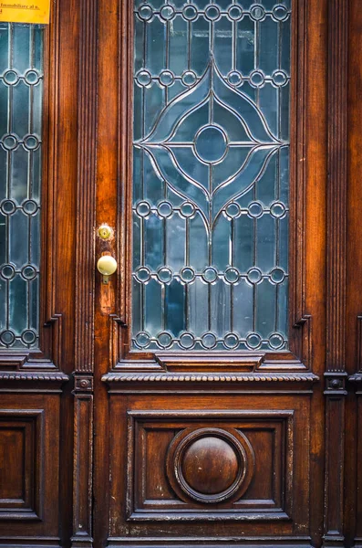 Portas Antigas Fechar Vista Dentro Das Ruas Históricas Trieste — Fotografia de Stock