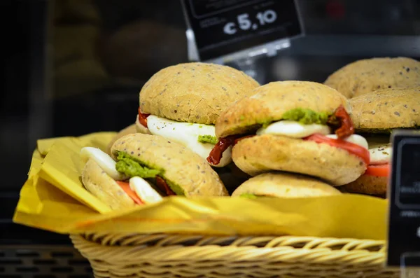 Tasty Fresh Italian Panini Starters — Stock Photo, Image