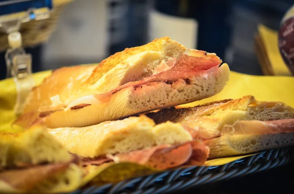 Tasty Fresh Italian Panini Starters — Stock Photo, Image